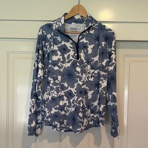 Walter Hagen Floral Quarter-Zip Pullover